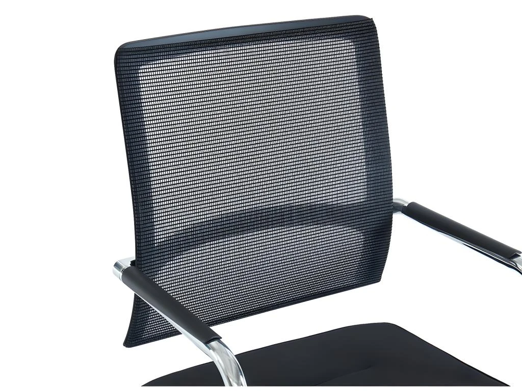 Chaise De Réunion Professionnelle - Tissu Et Métal Chromé - Noir - MARUNOUCHI 14 Chaise De Réunion Professionnelle - Tissu Et Métal Chromé - Noir - MARUNOUCHI – Image 14