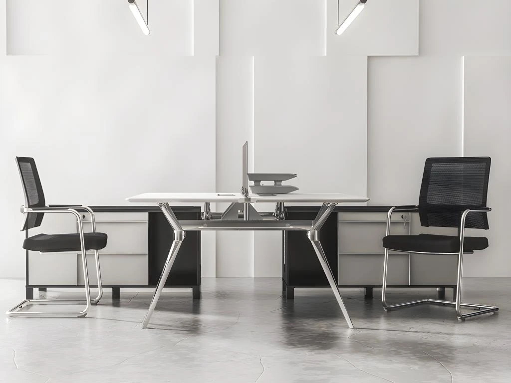 Chaise De Réunion Professionnelle - Tissu Et Métal Chromé - Noir - MARUNOUCHI 5 Chaise De Réunion Professionnelle - Tissu Et Métal Chromé - Noir - MARUNOUCHI – Image 5