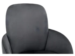 Chaise De Bureau - Velours - Hauteur Réglable - Gris - CAPIA -Meubles Soldes Magasin siege de bureau 751515