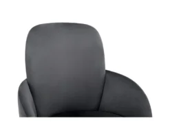 Chaise De Bureau - Velours - Hauteur Réglable - Gris - CAPIA -Meubles Soldes Magasin siege de bureau 751517