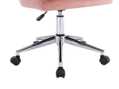 Chaise De Bureau - Velours - Rose - Hauteur Réglable - ELEANA 15 Chaise De Bureau - Velours - Rose - Hauteur Réglable - ELEANA -Meubles Soldes Magasin siege de bureau 8025363