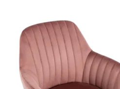 Chaise De Bureau - Velours - Rose - Hauteur Réglable - ELEANA 14 Chaise De Bureau - Velours - Rose - Hauteur Réglable - ELEANA -Meubles Soldes Magasin siege de bureau 8025375