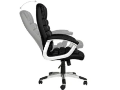 Fauteuil Chaise Siège De Direction Rembourrage Ondulé Noir 08_0000374 -Meubles Soldes Magasin siege de bureau 8910575