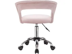 Chaise De Bureau Avec Accoudoirs En Velours Rose 19_0000145 8 Chaise De Bureau Avec Accoudoirs En Velours Rose 19_0000145 -Meubles Soldes Magasin siege de bureau 8910987