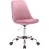 Fauteuil De Bureau Chaise De Bureau En Velours Rose 19_0000488