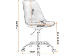 Fauteuil De Bureau Chaise De Bureau En Velours Rose 19_0000488 9 Fauteuil De Bureau Chaise De Bureau En Velours Rose 19_0000488 -Meubles Soldes Magasin siege de bureau 8911087