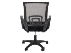 WALTER - Fauteuil De Bureau Sur Roulettes Noir Tissu Mesh -Meubles Soldes Magasin siege de bureau 9167459