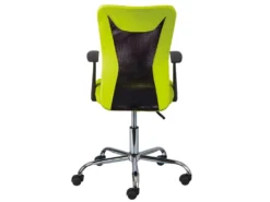 DEANA - Fauteuil De Bureau Sur Roulettes Vert Et Noir -Meubles Soldes Magasin siege de bureau 9167509