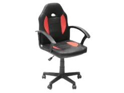 RACING - Fauteuil De Bureau Hauteur Réglable Rouge Et Noir