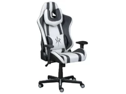 PLAYER - Fauteuil Gaming Simili Blanc Et Noir