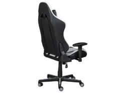 PLAYER - Fauteuil Gaming Simili Blanc Et Noir -Meubles Soldes Magasin siege de bureau 9184903