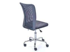 CLIDE - Chaise De Bureau Enfant Tissu Gris Et Pieds Chromés 8 CLIDE - Chaise De Bureau Enfant Tissu Gris Et Pieds Chromés -Meubles Soldes Magasin siege de bureau 9191439