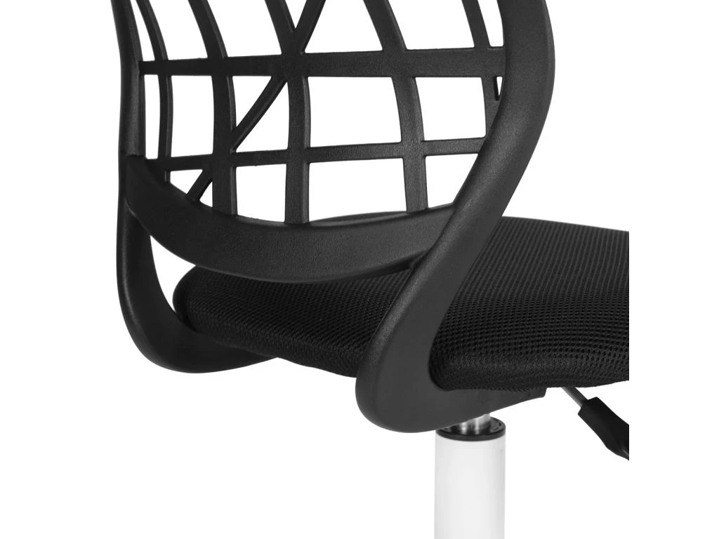 Chaise De Bureau Pour Enfant Noire à Roulettes CARNATION BLACK PLICA 4 Chaise De Bureau Pour Enfant Noire à Roulettes CARNATION BLACK PLICA – Image 4