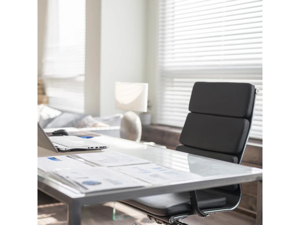 Fauteuil De Bureau Morgan Inclinable Noir, Cuir Synthétique 5 Fauteuil De Bureau Morgan Inclinable Noir, Cuir Synthétique – Image 5