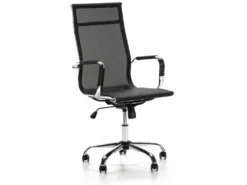 Fauteuil De Bureau Inclinable Slim, Hauteur Réglable, Design Ergonomique