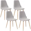 Ensemble De 4 Chaises De Type Scandinavo-gray. 44 X P. 51 X H. 85,5 Cm